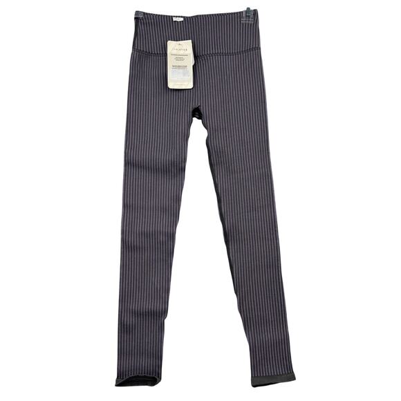 Fabletics Leggings Size S High Waist Ankle Seamless Ribbed Purple Gray - Picture 1 of 14